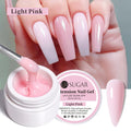 UR SUGAR 15ml Extension Nail Gel Jelly Pink White Clear Hard Gel Extension UV Gel For Nails Finger French Nail Art DIY Manicure