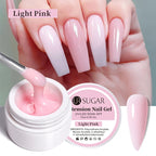 UR SUGAR 15ml Extension Nail Gel Jelly Pink White Clear Hard Gel Extension UV Gel For Nails Finger French Nail Art DIY Manicure