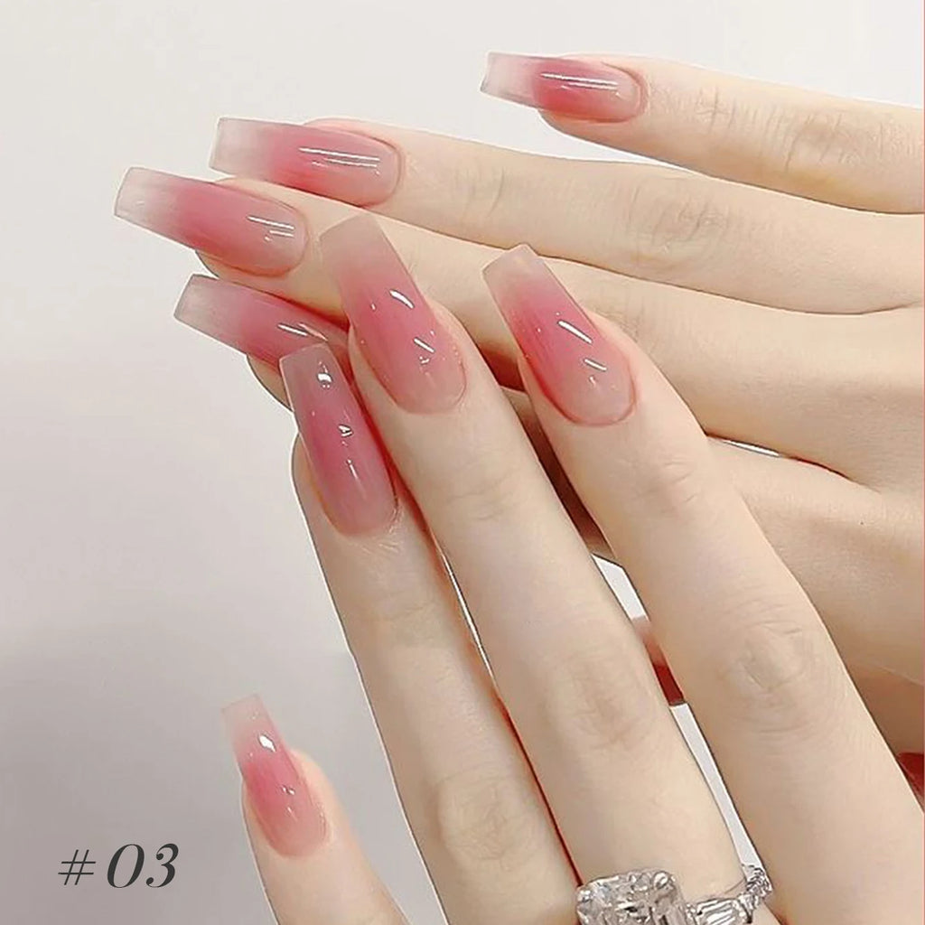 10ML 1-9pcs Blush Jelly Gel Nail Polish