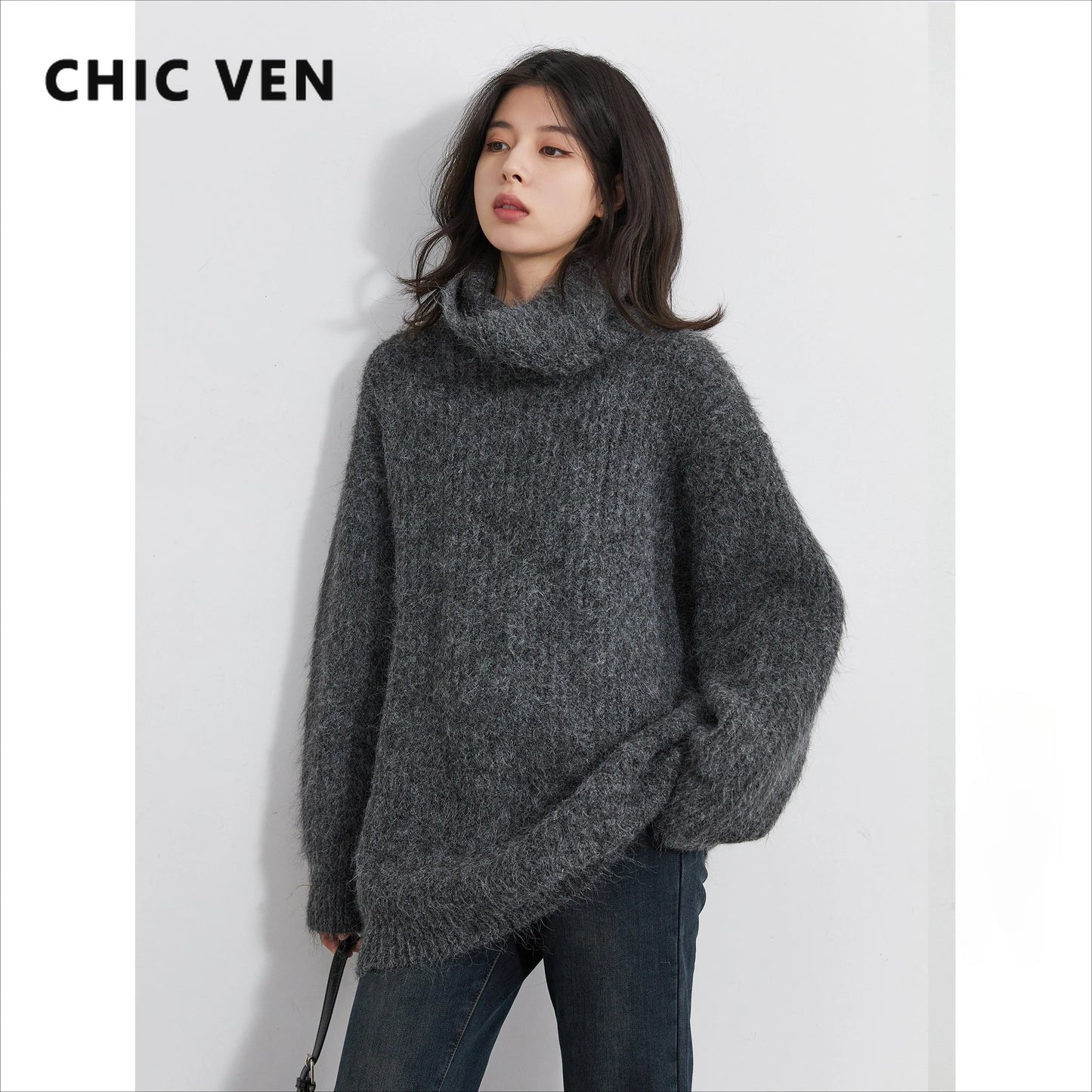 CHIC VEN Turtleneck Sweater