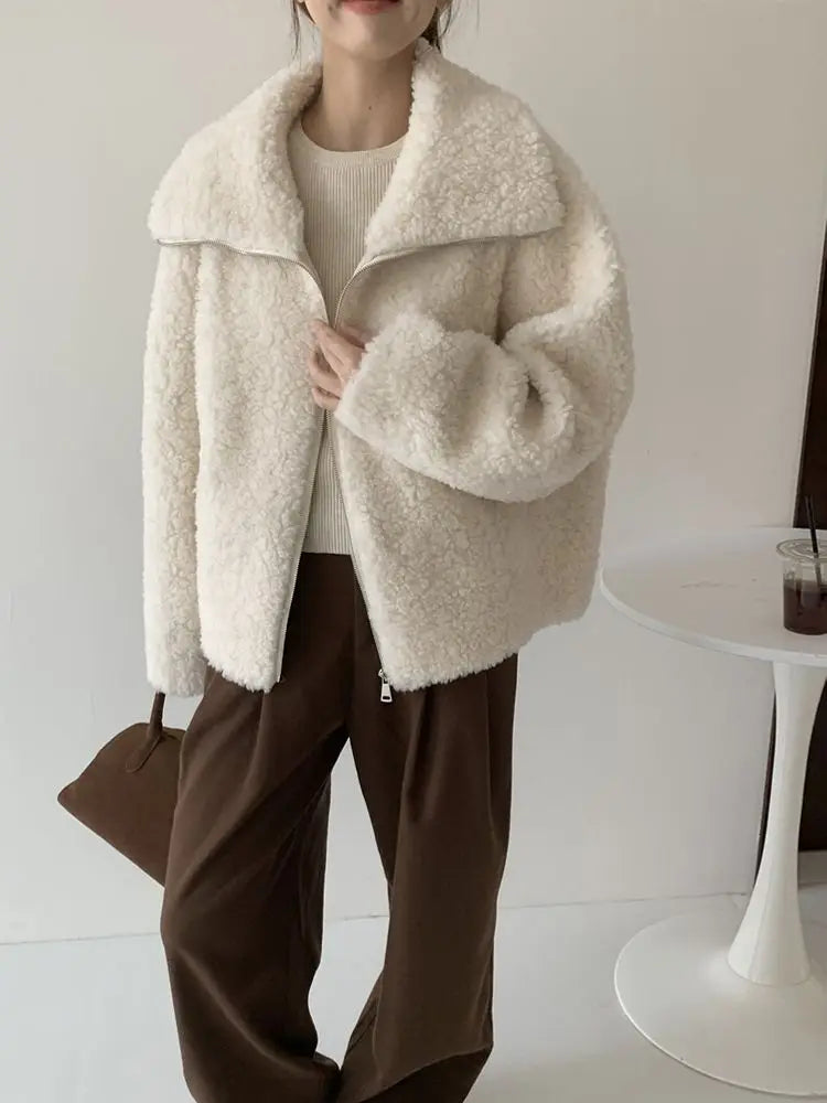 Fake Fleece Coat