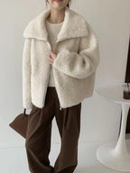 Fake Fleece Coat