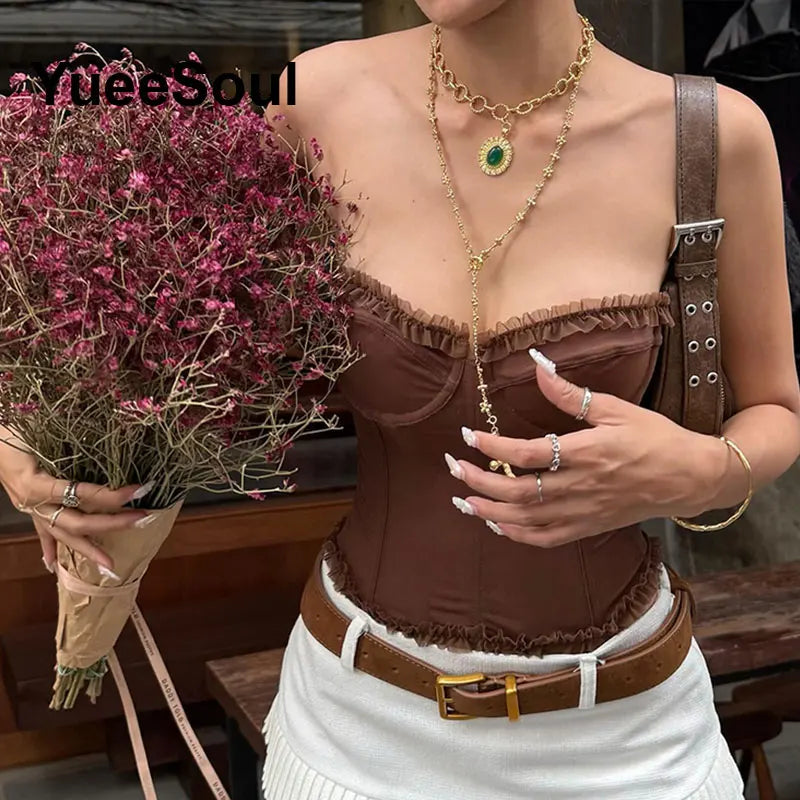 Strapless Corset Bustier Top