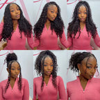 Burmese Curly Miracle Knots Crochet Human Hair For Braiding Boho Braids 100% Human Hair Extensions Feathered Human Crochet Hair