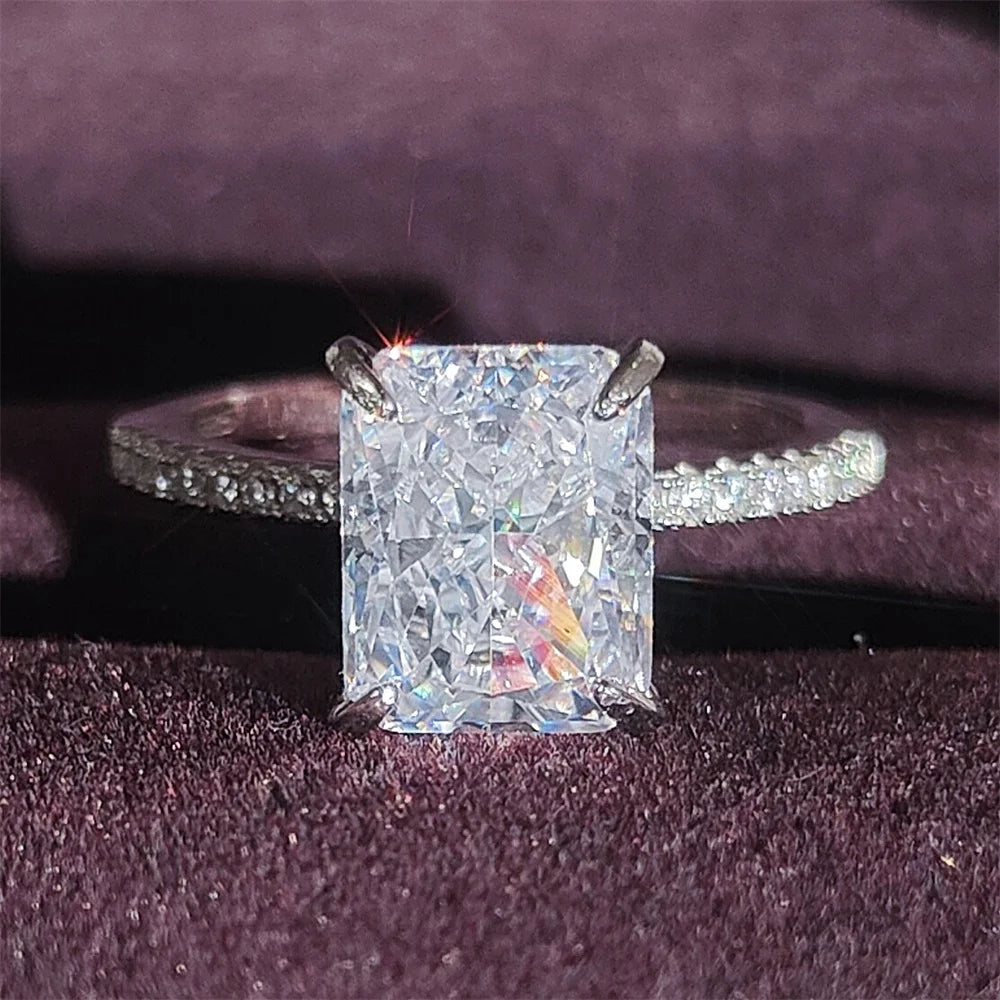 Pink Ice Cut 925 Sterling Silver Ring