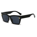 Geometric Quilted Temple Sunglasses