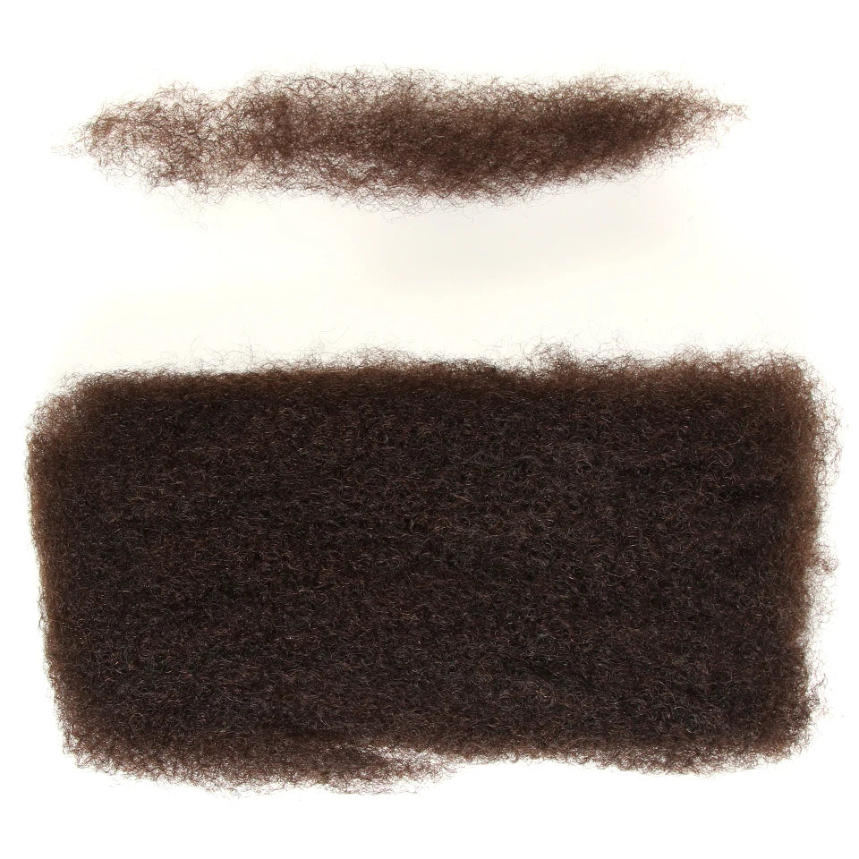 22 inch Brown Blonde QVR Afro Kinky Bulk Hair No Attachment Afro Curly Bulk Human Hair Remy Dreadlock Natural Color Braids Hair