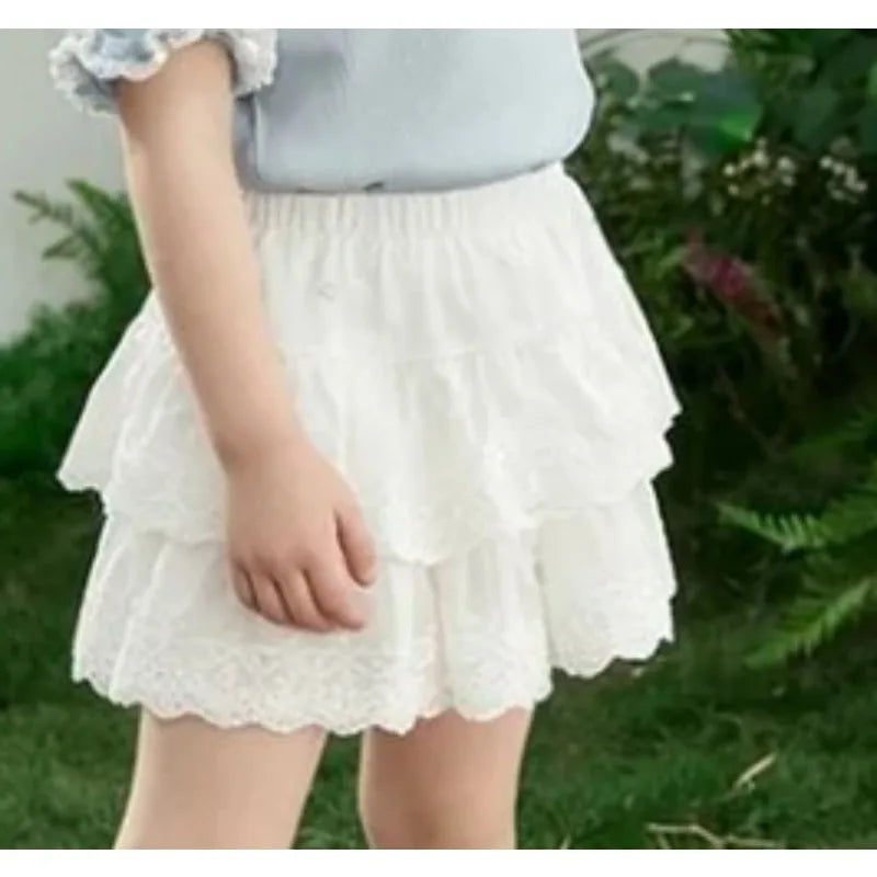 Solid Color Bow Short Sleeved T-shirt Culottes Two Piece Set