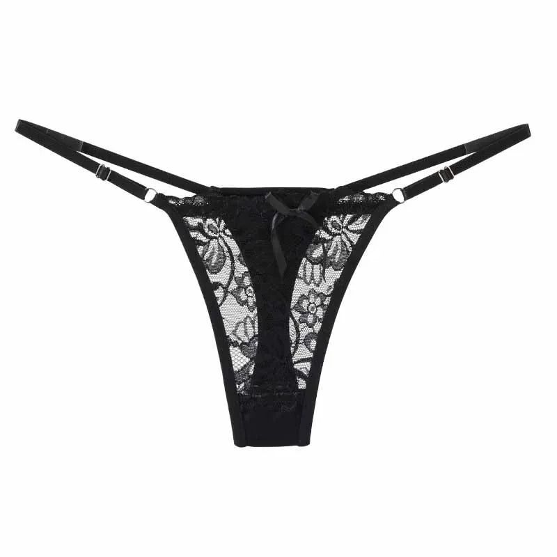 Adjustable Waist Lace Thong