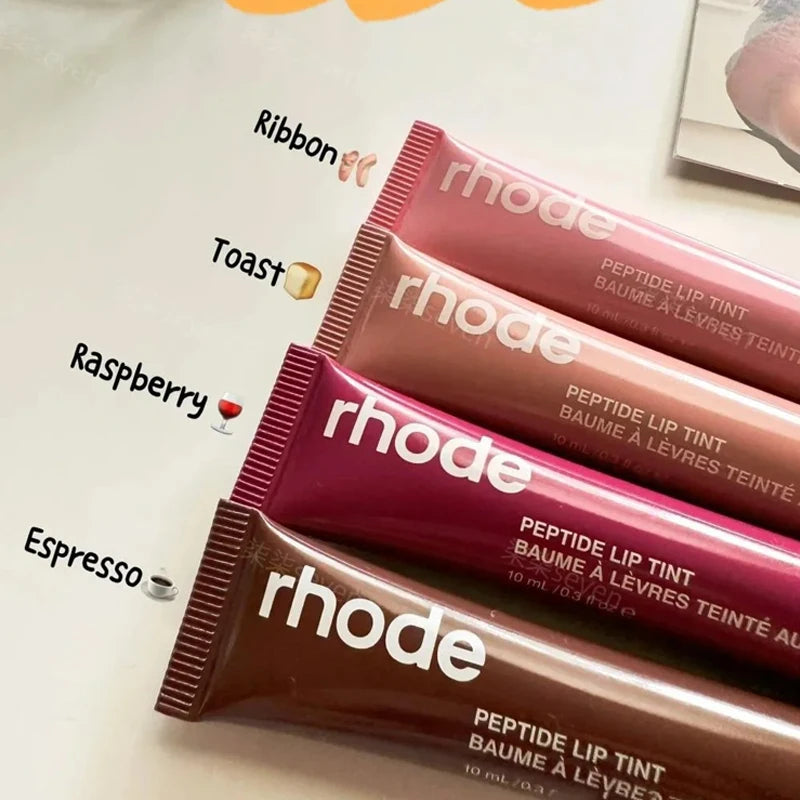 ROD Makeup Set Lip Balm Smoothing Lip Gloss Moisturizer Cheek Hydrating Skin Care Products Natural Rouge Blush Stick Storage Bag