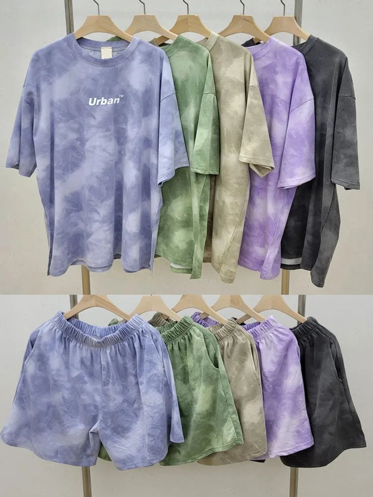 Tie Dye T-Shirt Shorts Set