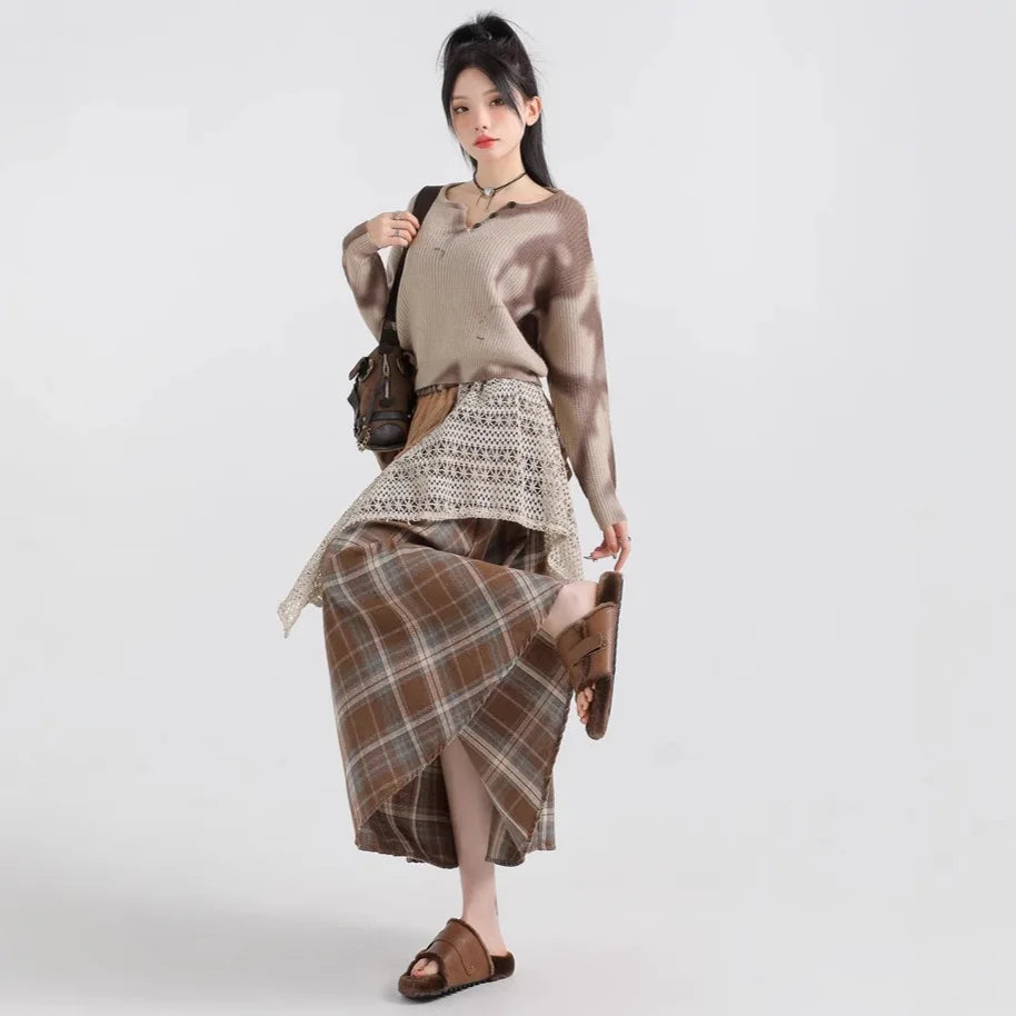 Sweater + Half Skirt Two-piece Set