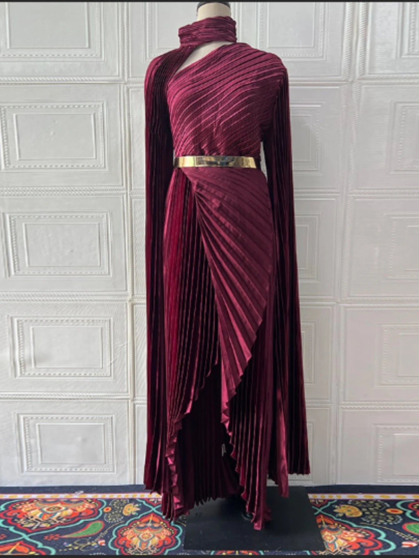 Eid Dubai Party Dress Muslim Abaya Women Party Irregular Folds Jalabiya Vestidos Largos Long Robe Ramadan Morocco Caftan Dubai