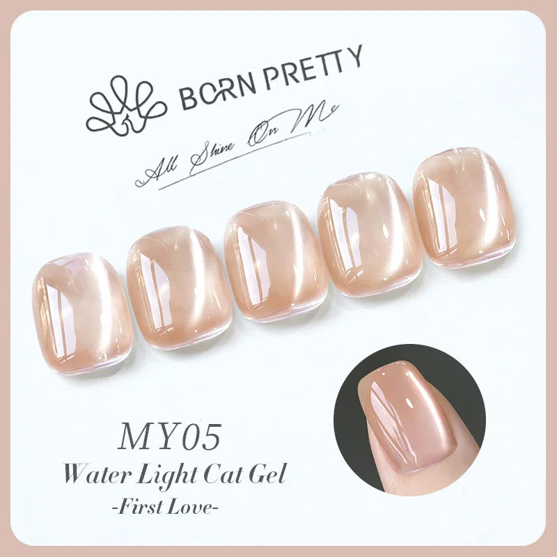 BORN PRETTY 10ml Water Light Cat Magnetic Gel Nail Polish Shining Super Sliver-light Holographics Soak Off UV Gel Varnish
