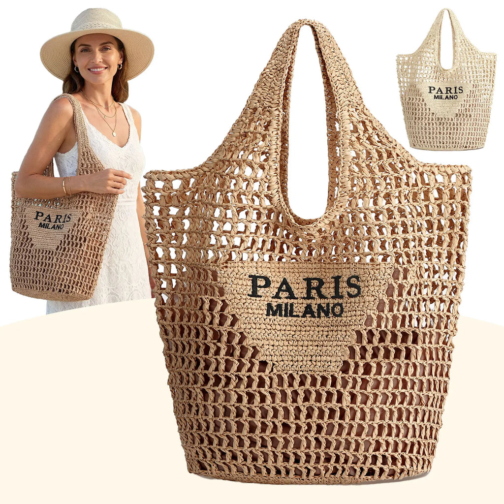 Straw Beach Bag