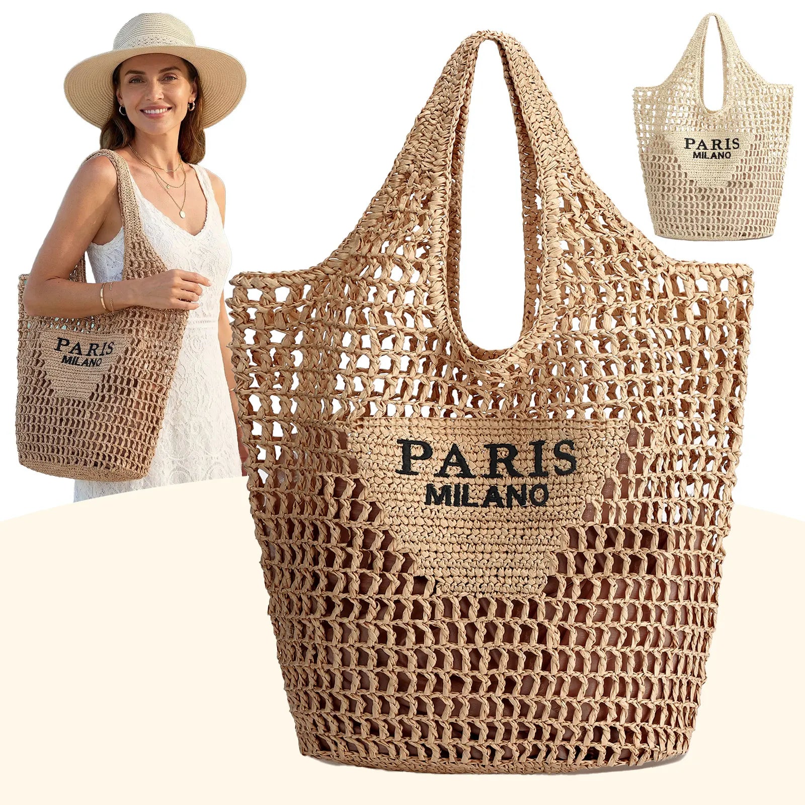 Straw Beach Bag