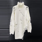 Turtleneck Pin Hole Sweater