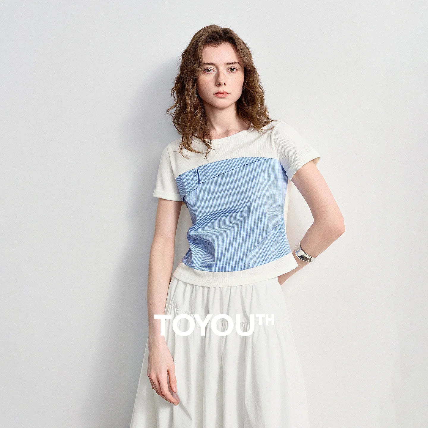 TOYOUTH Crew Neck Pullover Tee