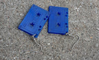 Small clear acrylic Cassette Tape Earrings