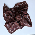 Textured Style Square Scarf – Versatile Accent for Hair, Neck & Handbags