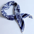 Textured Style Square Scarf – Versatile Accent for Hair, Neck & Handbags