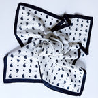 Textured Style Square Scarf – Versatile Accent for Hair, Neck & Handbags