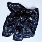 Textured Style Square Scarf – Versatile Accent for Hair, Neck & Handbags