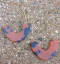 Tortoise Brown Acrylic Fish Hook Earrings