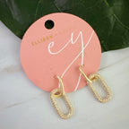 Urban Glow Link Drop Earrings