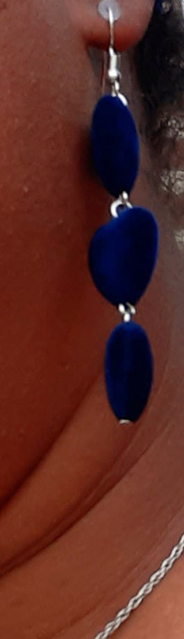 Velvet Heart Dangle Earrings
