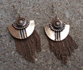 Vintage Brass Chain Dangle Earrings