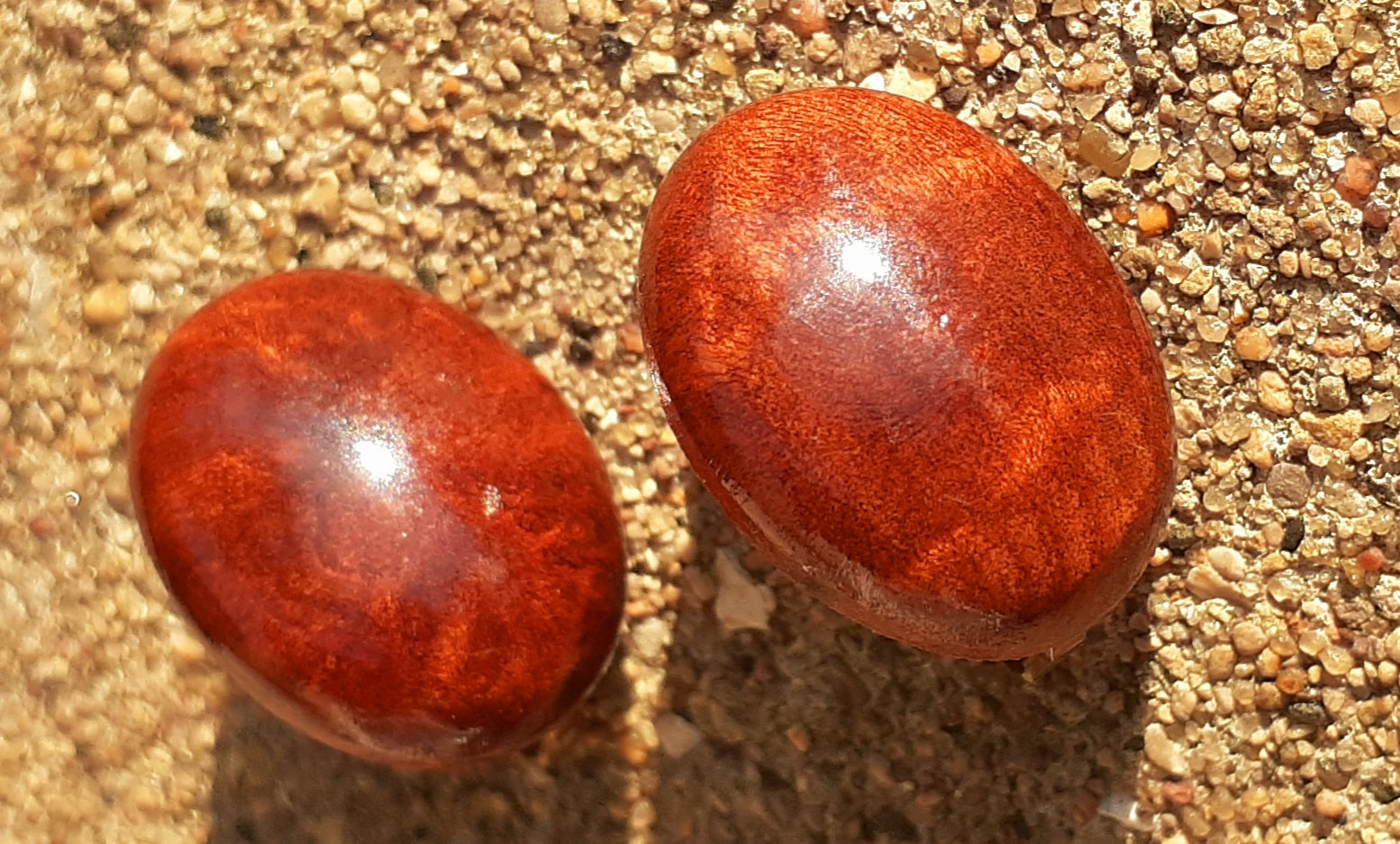 Vintage California Redwood Clip On Stud Earrings