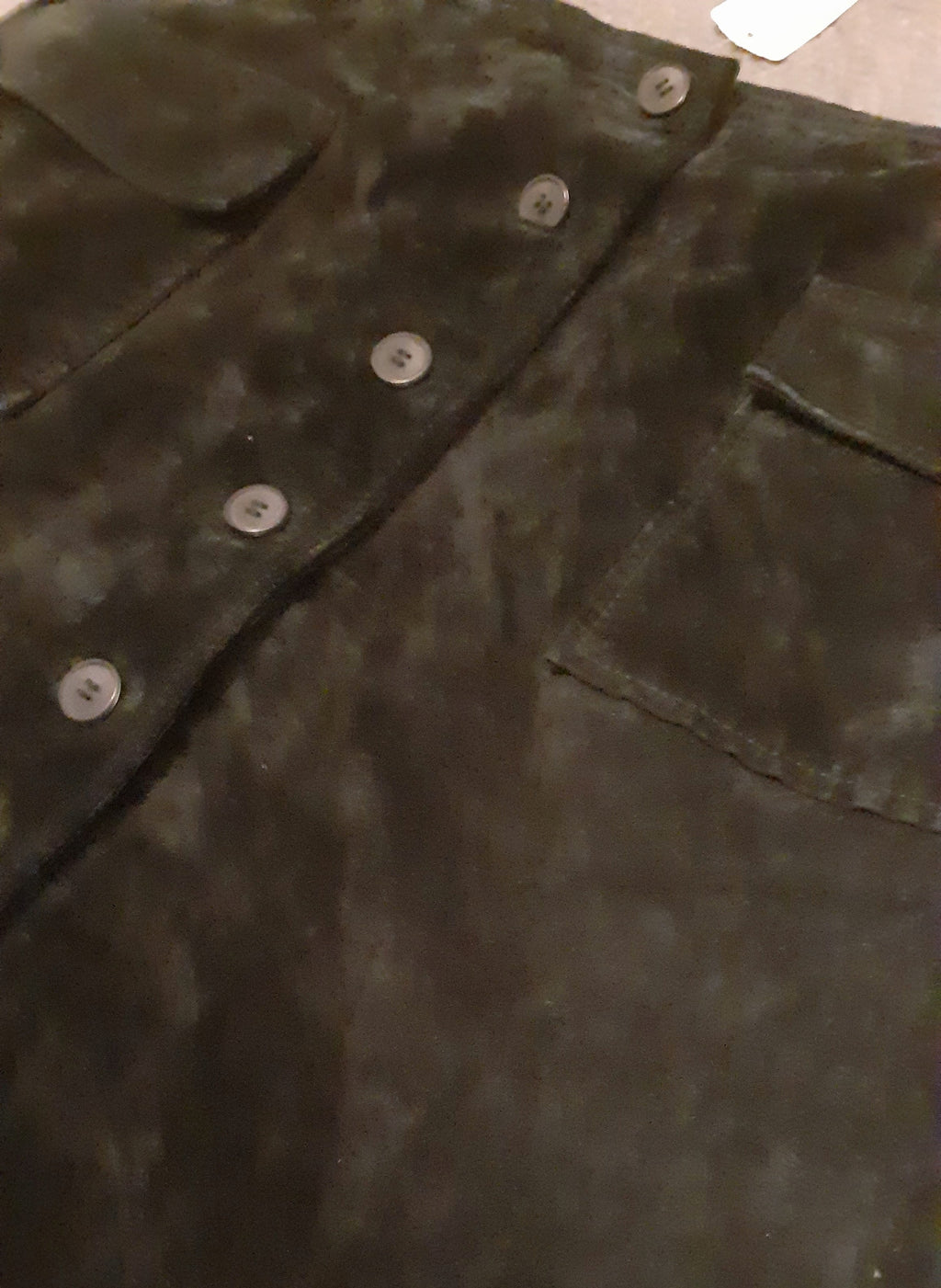 Vintage Style Black Suede Mini Skirt Size 10