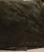 Vintage Style Black Suede Mini Skirt Size 10
