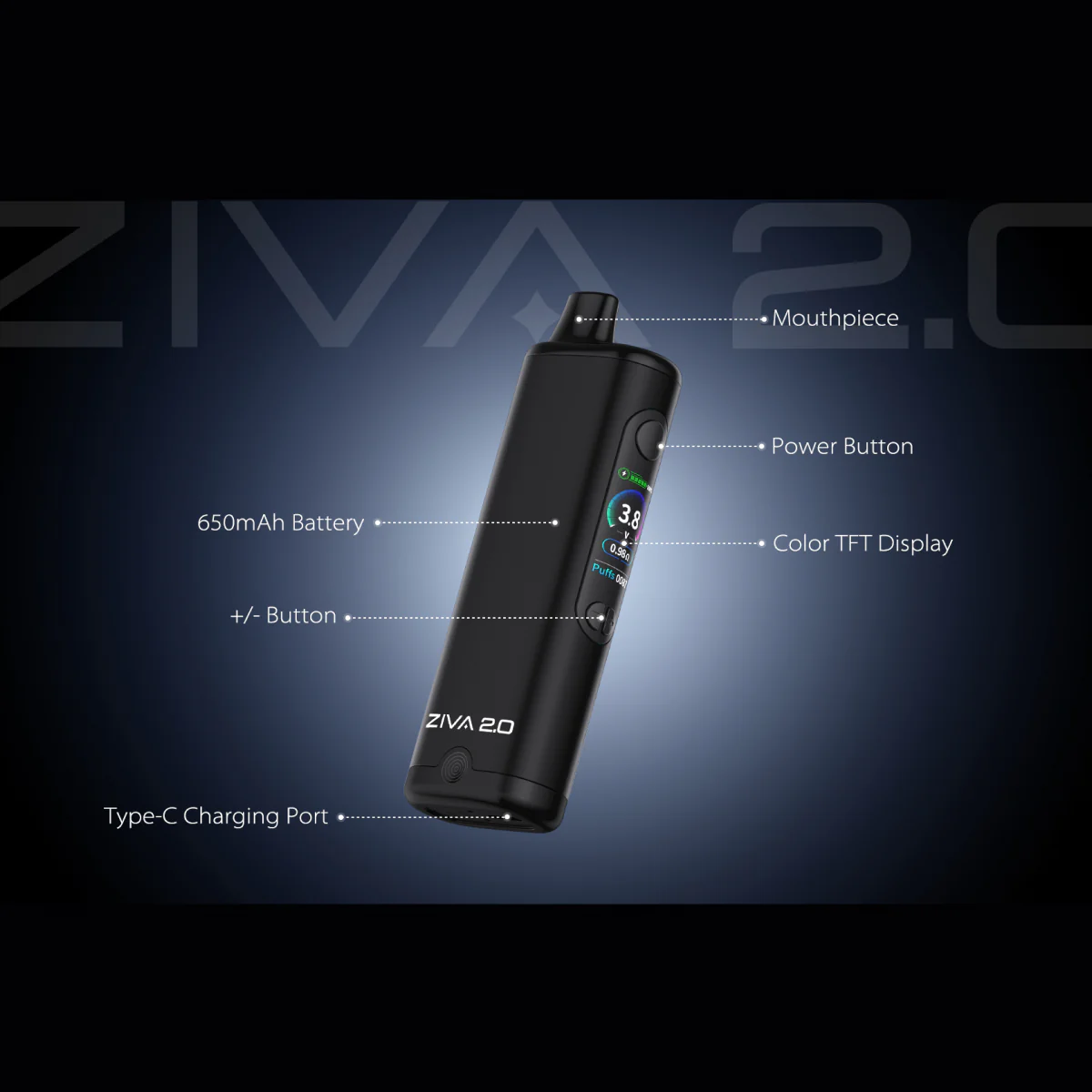 Yocan Ziva 2.0 510 Battery