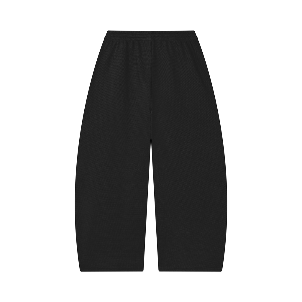 super tiny forest Hibiscus Unisex Waffle Barrel Leg Pants