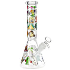 Pocket Monsters Beaker Glass Water Pipe - 10" / 14mm F