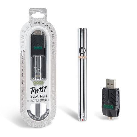 Ooze Twist Slim Pen 2.0 510 Thread Vaporizer Battery