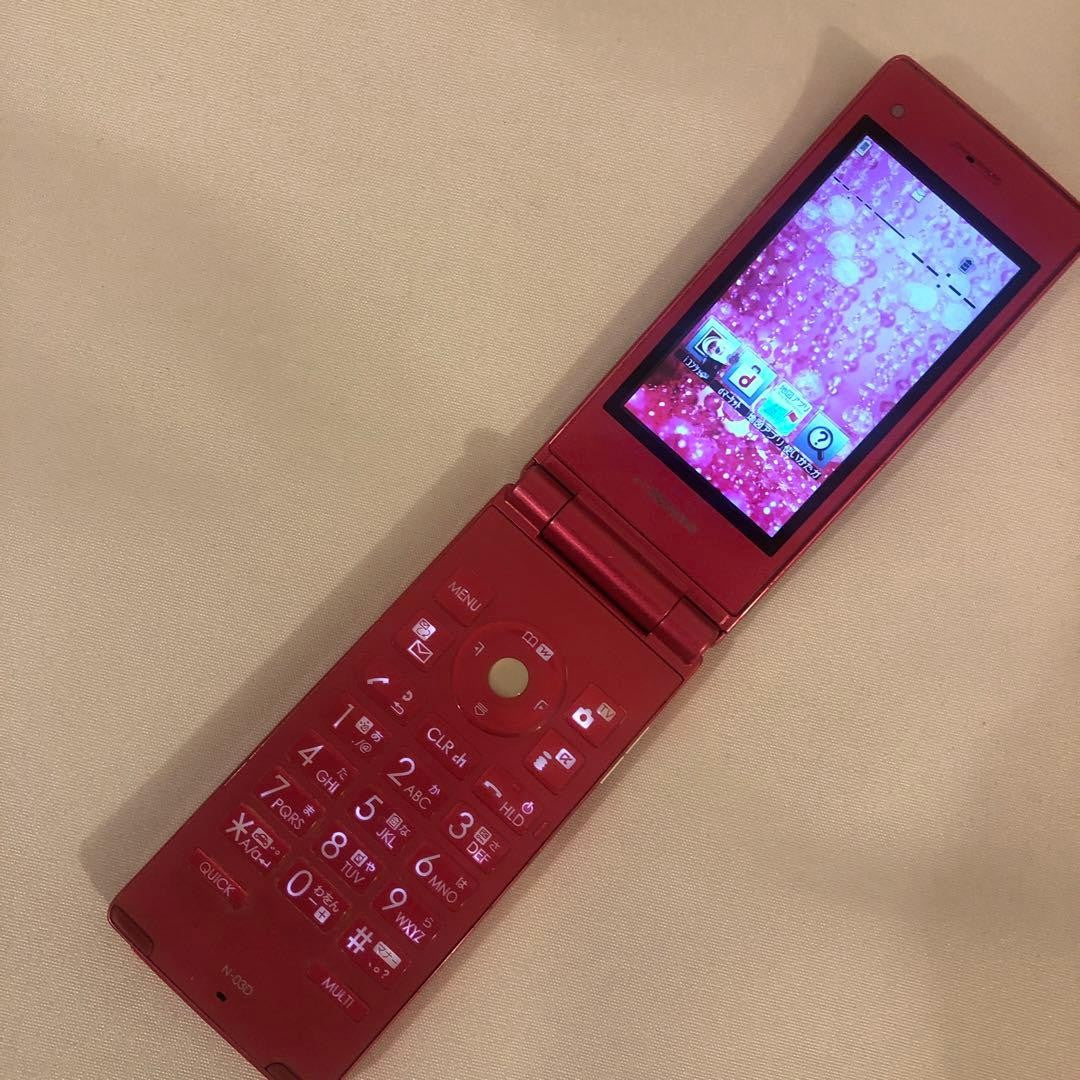 NEC Docomo N-03D Pink phone Body Japanese Flip phone Garakei Keitai Retro