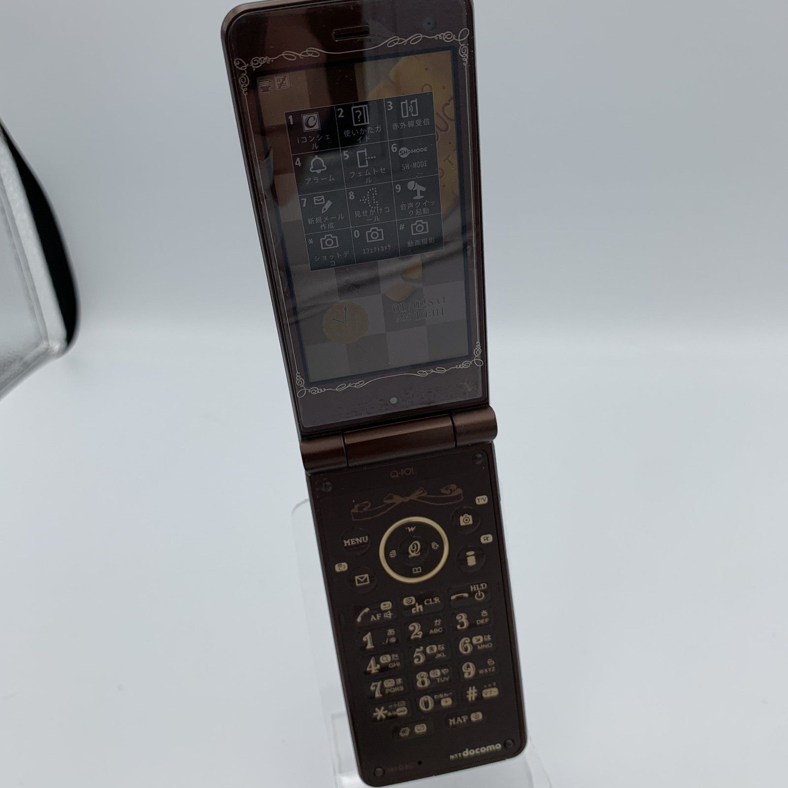 docomo Q-pot. SH-04C Choco Foma Japanese Flip Phone garakei keitai Rare Japan