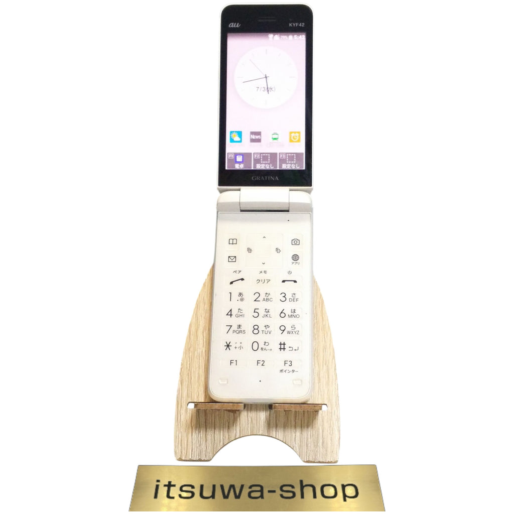 KYOCERA KYF42 GRATINA KEITAI Android Flip UNLOCKED SIM Free White Japan used