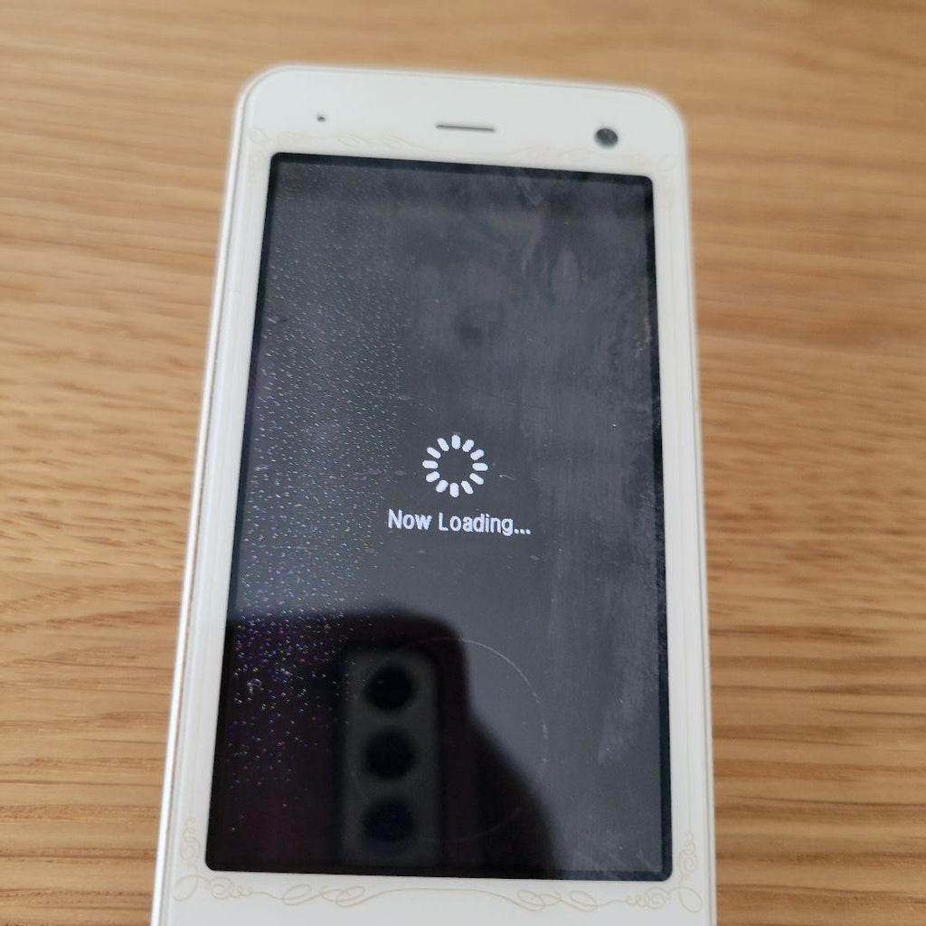 docomo × Q-pot. SH-04C feature phone  main unit Sharp Biscuit white milk Japan