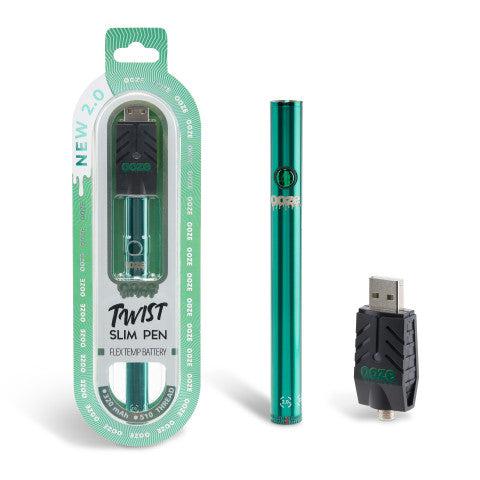 Ooze Twist Slim Pen 2.0 510 Thread Vaporizer Battery