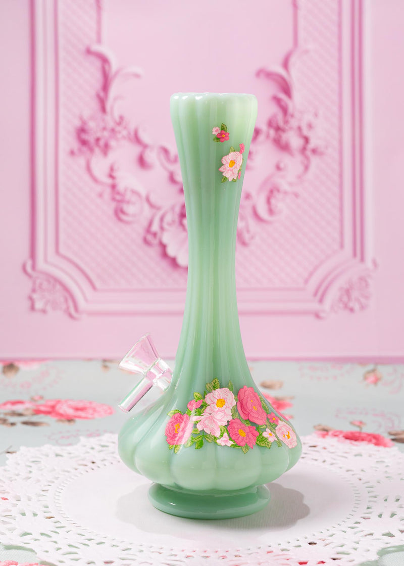 Canna Style JADE FLORAL VASE BONG