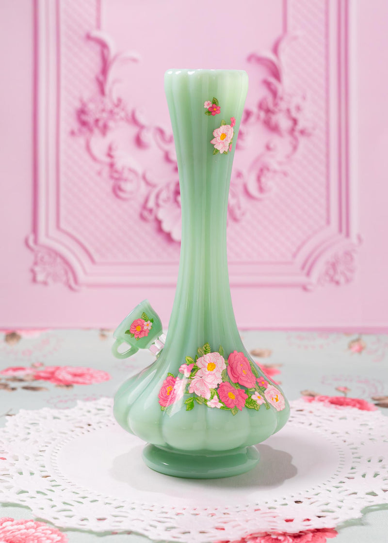 Canna Style JADE FLORAL VASE BONG