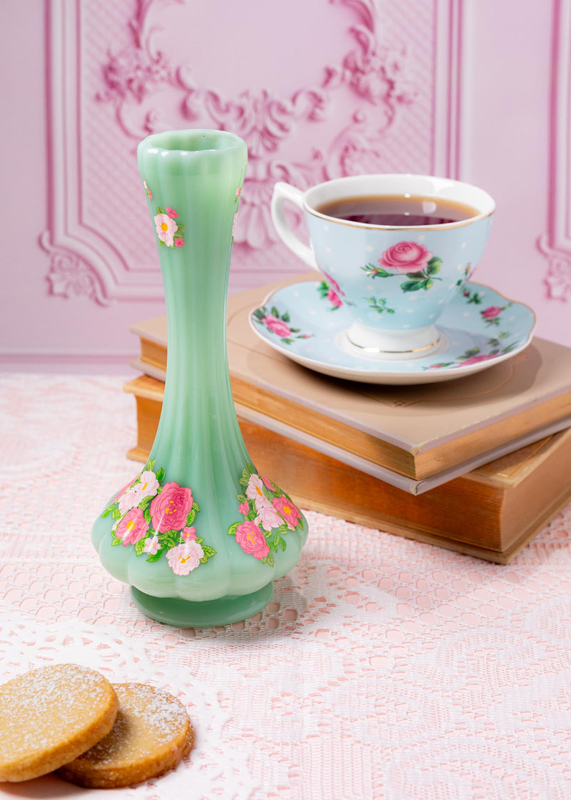 Canna Style JADE FLORAL VASE BONG